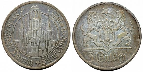 5 guldenów 1923 Wolne Miasto Gdańsk (1)