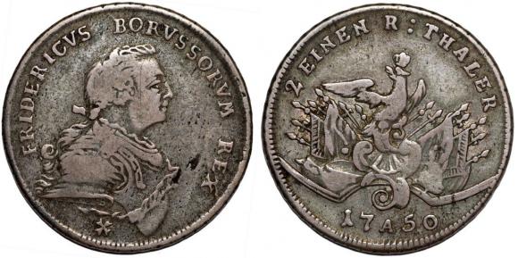 Półtalar 1750 Fryderyk II Wielki Berlin (1)