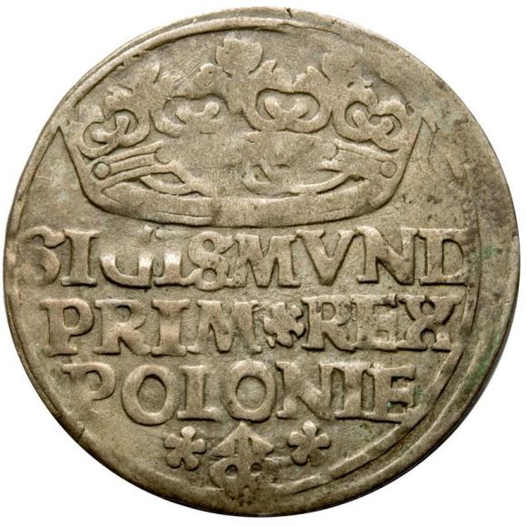 Grosz 1527 Zygmunt Stary Kraków (1)