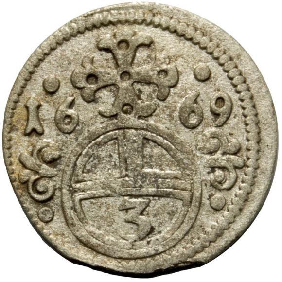 Groschel 1669 Leopold I Opole (1)