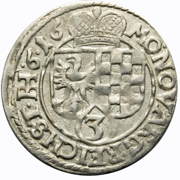 3 kreuzer 1616 John Christian George Rudolf Duchy of Brzeg - Legnica - Wolow Zloty Stok (1)