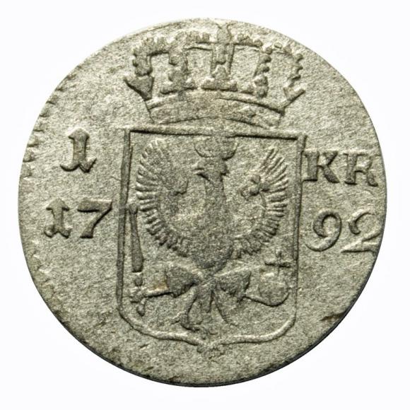 1 kreuzer 1792 Frederick William II of Prussia Silesia (2)