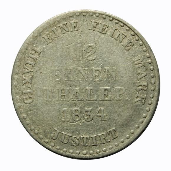 1/12 thaler 1834 William IV Hanover