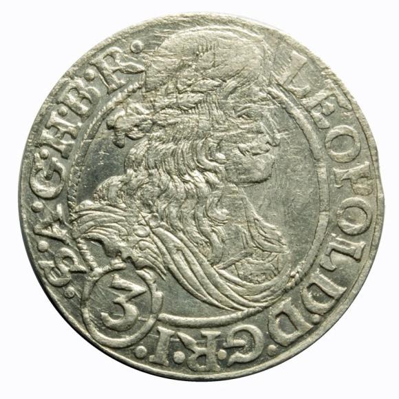 3 kreuzer 1666 Leopold I Wroclaw