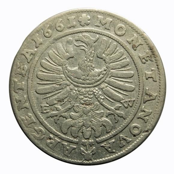 15 kreuzer 1661 George III Duchy of Brzeg - Legnica - Wolow Brzeg