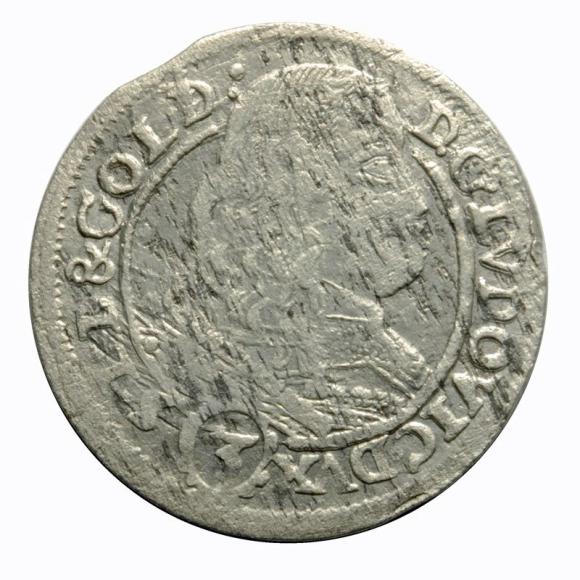 3 kreuzer 1661 Louis IV of Legnica Duchy of Brzeg - Legnica - Wolow Brzeg