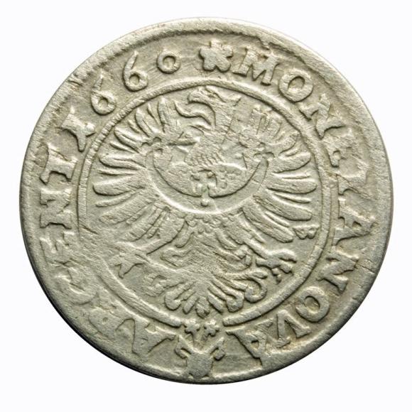 3 kreuzer 1660 George III of Brieg Duchy of Brzeg - Legnica - Wolow Brzeg
