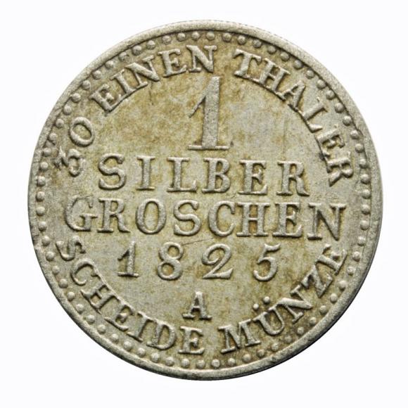 1 silber groschen 1825 Frederick William III Germany Berlin (2)