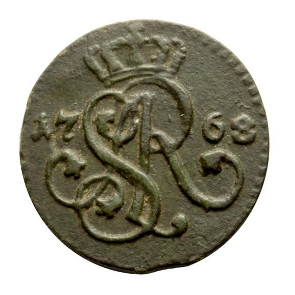 Schilling 1768 Stanislaw August Poniatowski Krakow (2)