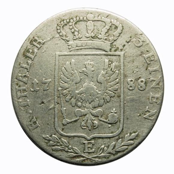 1/3 thaler 1788 E Frederick William II of Prussia Germany Krolewiec
