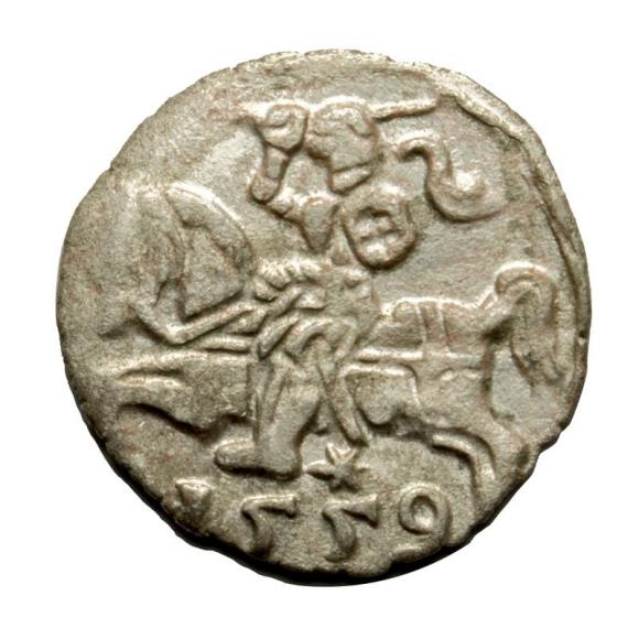 Denar 1559 Sigismund II Augustus Vilnius (1)