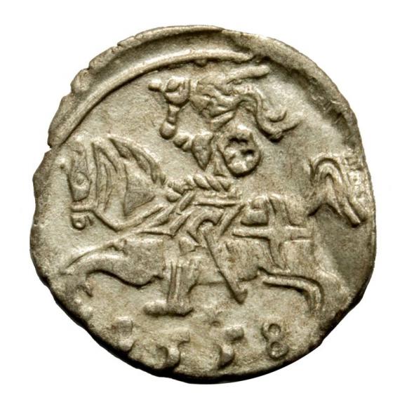 Denar 1558 Sigismund II Augustus Vilnius (1)