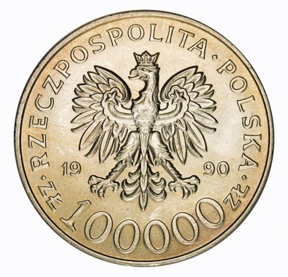 100000 zl 1990 Solidarity (2)