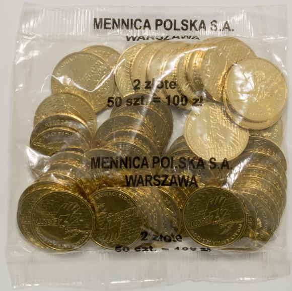 2 zl 2009 Poles saving Jews 50 pieces Mint coin bag (1)