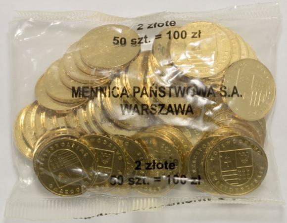 2 zl 2005 Swietokrzyskie Voivodeship 50 pieces Mint coin bag (1)