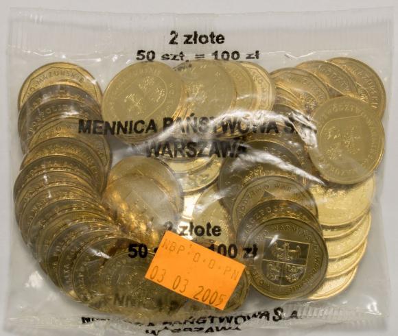 2 zl 2005 Warmian-Masurian Voivodeship 50 pieces Mint coin bag (1)