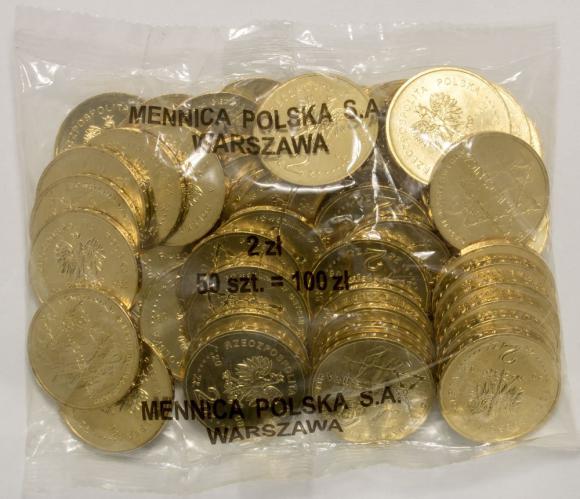 2 zl 2008 65 Anniversary of Ghetto in Warsaw 50 pieces Mint coin bag (1)