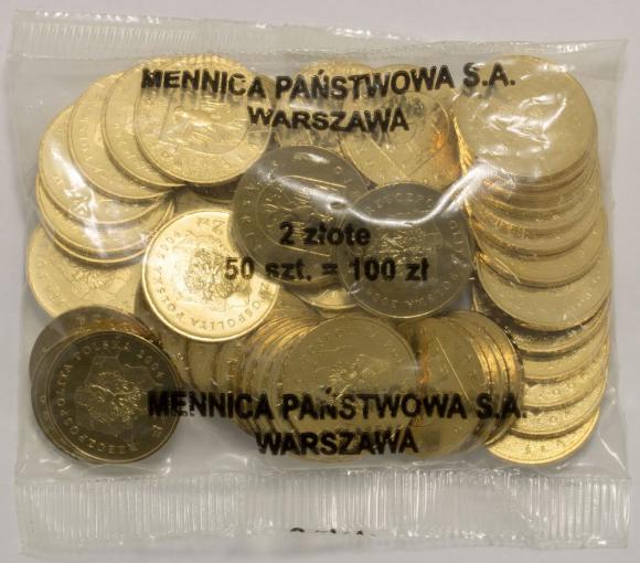 2 zl 2004 Slaskie Voivodeship 50 pieces Mint coin bag