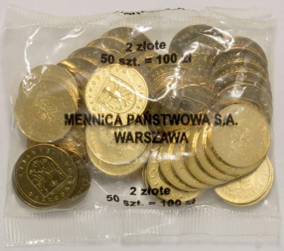 2 zl 2004 Slaskie Voivodeship 50 pieces Mint coin bag
