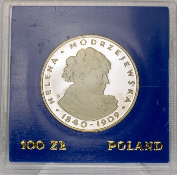 100 zl 1975 Helena Modrzejewska