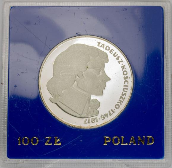 100 zl 1976 Tadeusz Kosciuszko silver