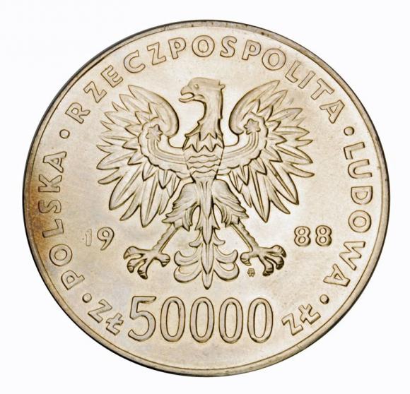 50000 zl 1988 Jozef Pilsudski