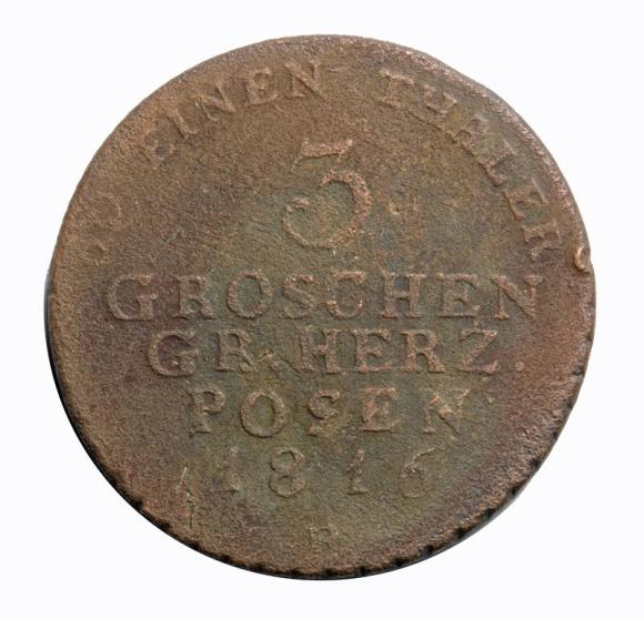 3 groschen 1816 B Grand Duchy of Posen (1)
