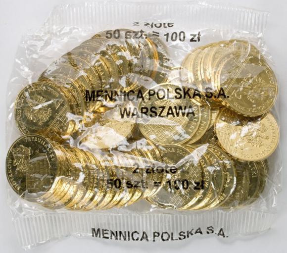 2 zl 2008 Piotrkow Trybunalski 50 pieces Mint coin bag (1)