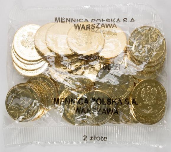 2 zl 2007 Ignacy Domeyko 1802 - 1889 50 pieces Mint coin bag (1)