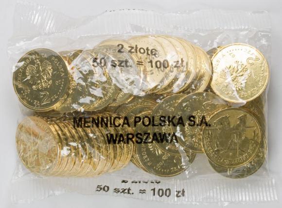 2 zl 2007 Heavy Armed Knight 50 pieces Mint coin bag (1)