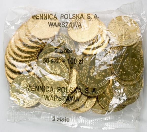 2 zl 2007 Brzeg 50 pieces Mint coin bag (1)
