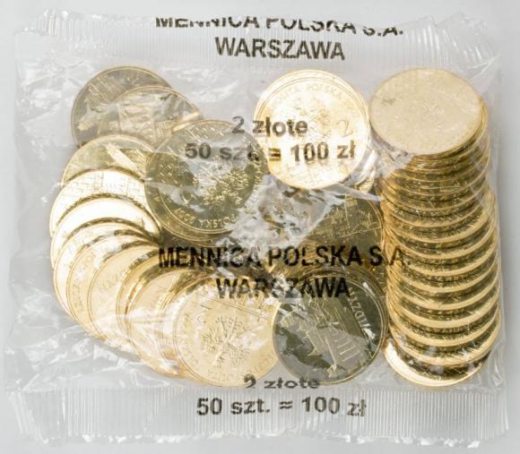 2 zl 2007 Kwidzyn 50 pieces Mint coin bag (1)