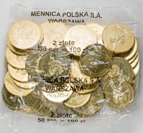 2 zl 2007 Medieval town in Torun 50 pieces Mint coin bag (1)