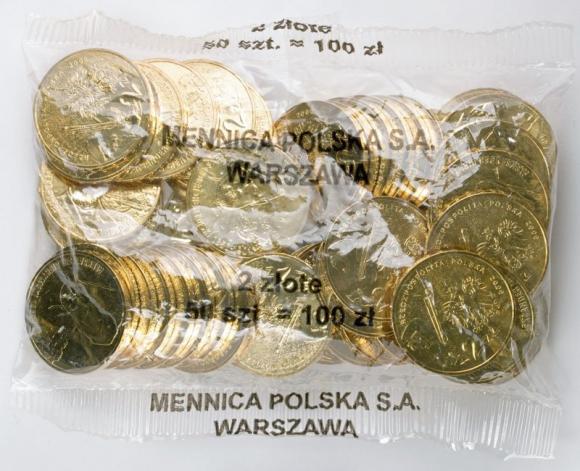 2 zl 2006 Marmot 50 pieces Mint coin bag
