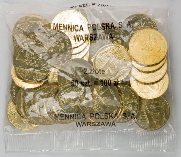 2 zl 2005 Wloclawek 50 pieces Mint coin bag