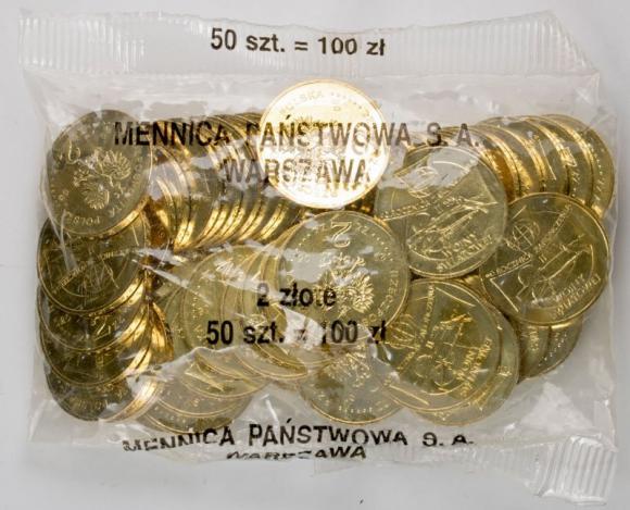 2 zl 2005 60th Anniversary - End of World War II 50 pieces Mint coin bag (1)