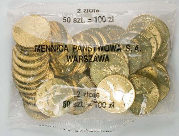 2 zl 2005 Expo Aichi 50 pieces Mint coin bag