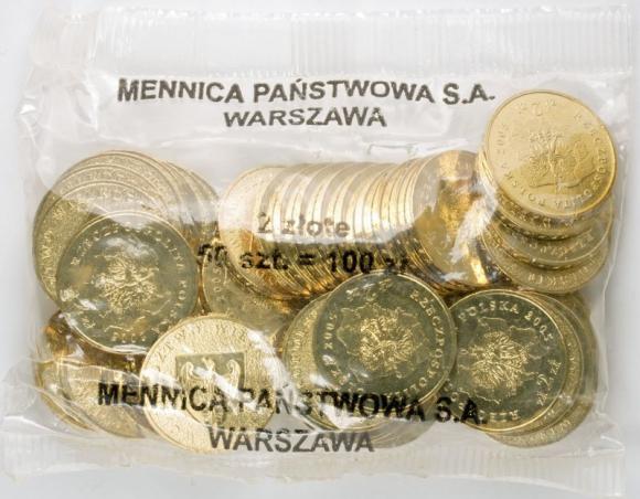 2 zl 2005 Greater Poland Voivodeship 50 pieces Mint coin bag