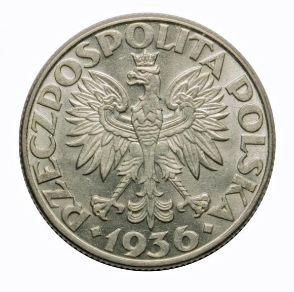 2 zlote 1936 Sailing ship Second Polish Republic Warsaw (2)