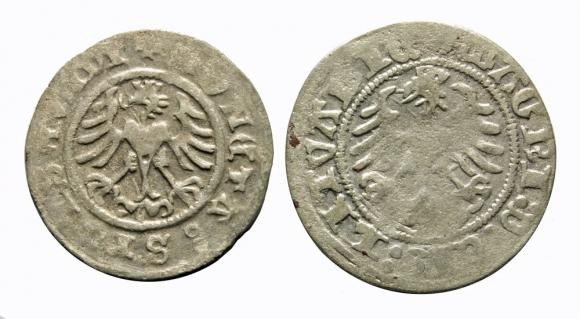 Zestaw 2 x półgrosz 1509 Kraków 1518 Wilno (2)