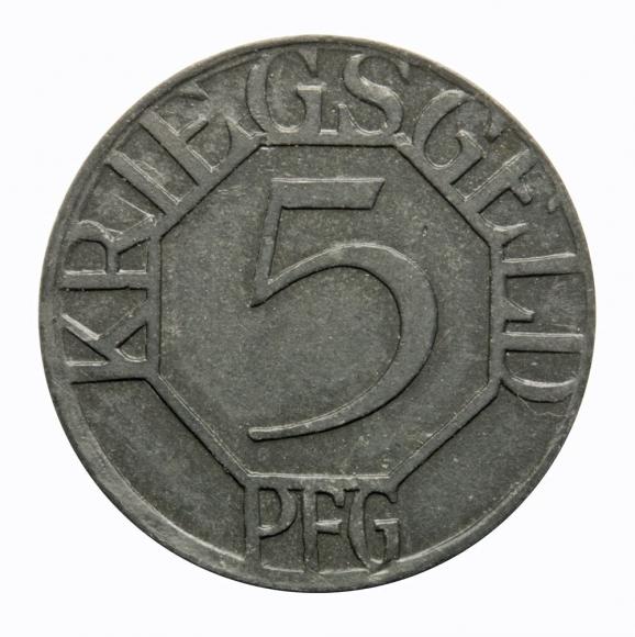 5 pfennig 1917 Dortmund Westphalia