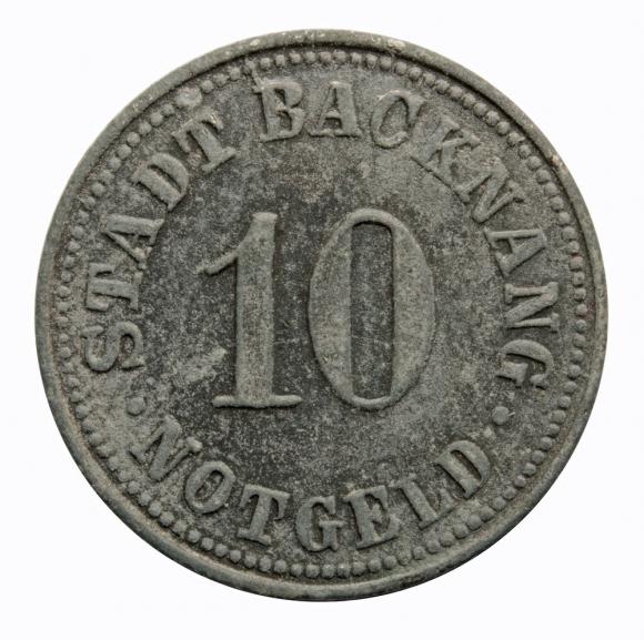 10 pfennig 1918 Backnang Wurttemberg