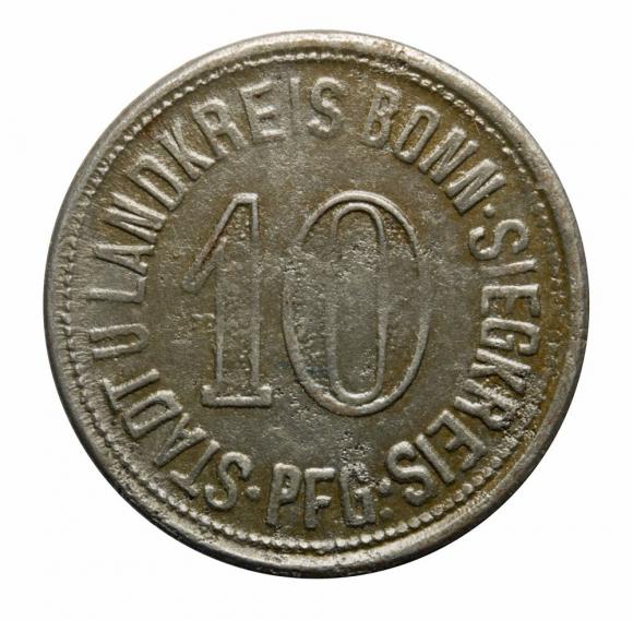 10 pfennig 1918 Bonn Rhineland