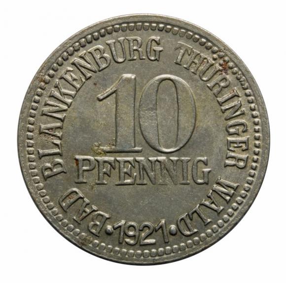 10 pfennig 1921 Blenkenburg Schwarzburg Rudolstadt