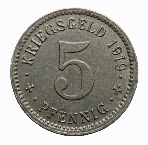 5 pfennig 1919 Menden Westphalia