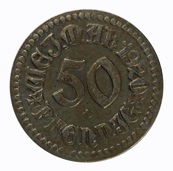 50 pfennig 1920 Weimar Saxony