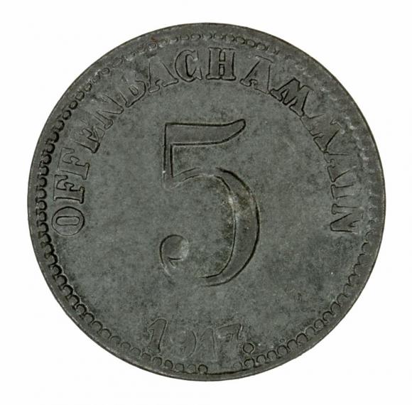 5 pfennig 1917 Offenbach Hesse
