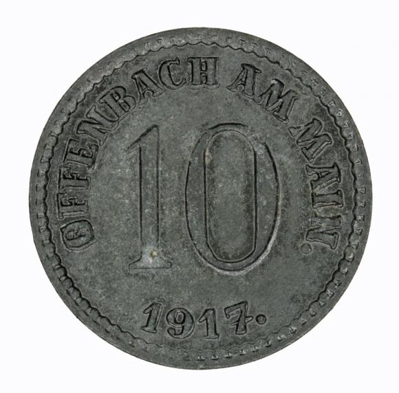 10 pfennig 1917 Offenbach Hesse (1)