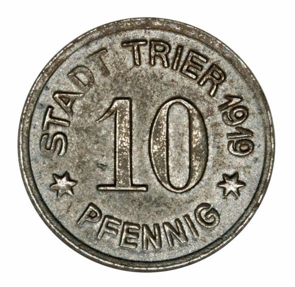 10 pfennig 1919 Trier Rhineland