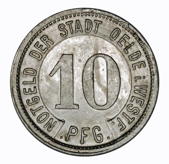 10 pfennig 1921 Oelde Westphalia (1)